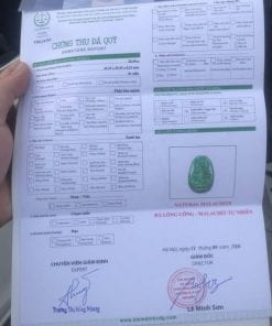 Mặt dây chuyền đá Lông Công Malachite Phật A Di Đà MAD.007 24