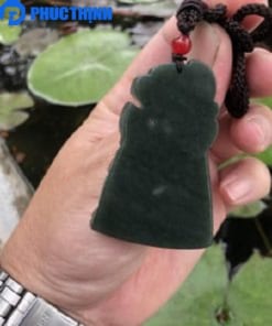 Mặt dây chuyền Quan Công đứng đá Ngọc Bích Nephrite đã kiểm định 6cm MQC.009 8 Mặt dây chuyền Quan Công đứng đá Ngọc Bích Nephrite đã kiểm định 6cm MQC.009 8