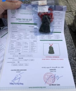 Mặt dây chuyền Quan Công đứng đá Ngọc Bích Nephrite đã kiểm định 6cm MQC.009 10 Mặt dây chuyền Quan Công đứng đá Ngọc Bích Nephrite đã kiểm định 6cm MQC.009 10