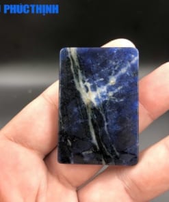Mặt dây chuyền Phật A Di Đà ngồi Rồng đá Sodalite 4cm MAD.019 6