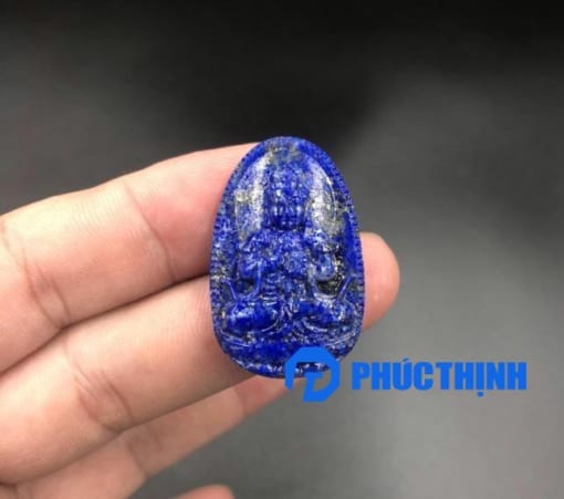 Mặt dây chuyền Phật Bản Mệnh Như Lai Đại Nhật đá Lapis Lazuli 3cm MBM.089 1