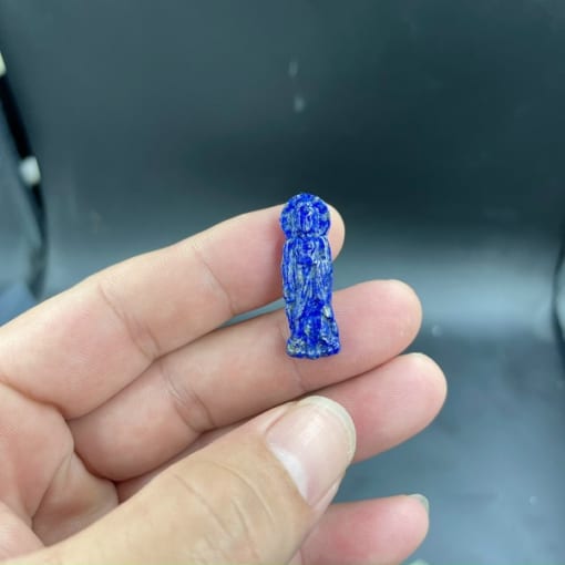 Mặt dây chuyền Phật A Di Đà đứng đá Lapis Lazuli 3.5cm MAD.024 1