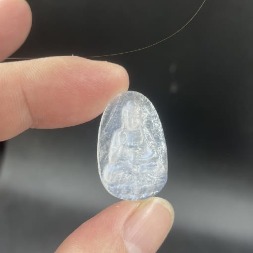 Mặt dây chuyền Phật A Di Đà đá Moonstone 3cm MAD.048 1