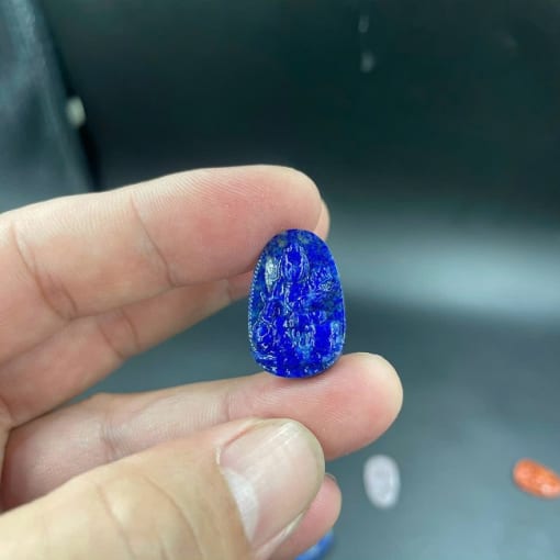 Mặt dây Phật Bản Mệnh Phổ Hiền Bồ Tát đá Lapis Lazuli 3cm MBM.066 1