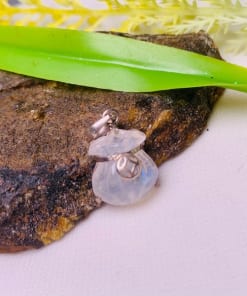 Mặt dây chuyền, nhẫn Túi tiền Tài Lộc đá Mặt Trăng - Moonstone bọc bạc TT.009 4 Mặt dây chuyền, nhẫn Túi tiền Tài Lộc đá Mặt Trăng - Moonstone bọc bạc TT.009 4