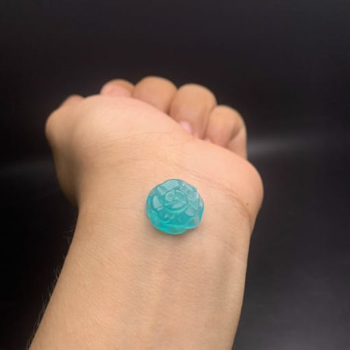 Mặt dây chuyền, nhẫn Hoa Mẫu Đơn đá Amazonite HMD.010 1