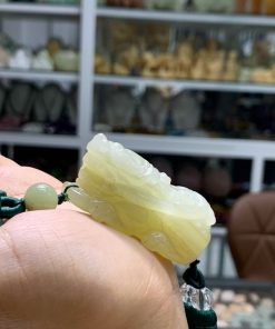 Khánh treo xe ô tô Ngọc bội Tỳ Hưu đá Onyx Pakistan 4cm VOT.012 11