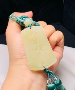 Khánh treo xe ô tô Vô Sự Bài (Vô Sự Như Ý) đá ngọc Onyx Pakistan 6cm VOT.015 5 Khánh treo xe ô tô Vô Sự Bài (Vô Sự Như Ý) đá ngọc Onyx Pakistan 6cm VOT.015 5