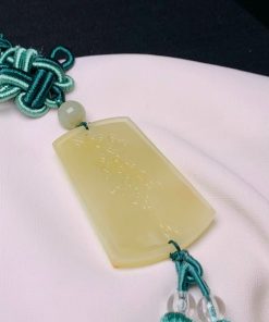 Khánh treo xe ô tô Vô Sự Bài (Vô Sự Như Ý) đá ngọc Onyx Pakistan 6cm VOT.015 6 Khánh treo xe ô tô Vô Sự Bài (Vô Sự Như Ý) đá ngọc Onyx Pakistan 6cm VOT.015 6