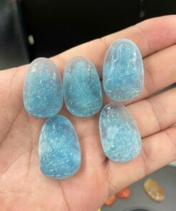 Mặt dây chuyền phật bản mệnh Đại Thế Chí Bồ Tát đá Aquamarine 3cm MBM.174 5 Mặt dây chuyền phật bản mệnh Đại Thế Chí Bồ Tát đá Aquamarine 3cm MBM.174 5
