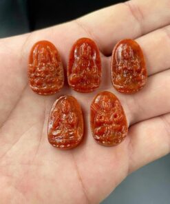 Mặt dây chuyền đá cẩm thạch huyết Phật bản mệnh Đại Thế Chí 3cm MBM.176 3 Mặt dây chuyền đá cẩm thạch huyết Phật bản mệnh Đại Thế Chí 3cm MBM.176 3