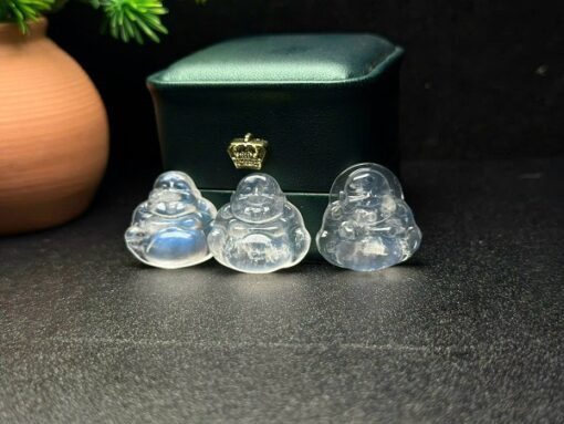 Mặt dây chuyền Phật Di Lặc đá Moonstone 2.5cm MDL.140 1