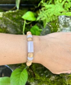 Vòng hạt Trầm Hương Tốc núi xí mix Lu Thống đá bạch ngọc 8li VT.033 10 Vòng hạt Trầm Hương Tốc núi xí mix Lu Thống đá bạch ngọc 8li VT.033 10